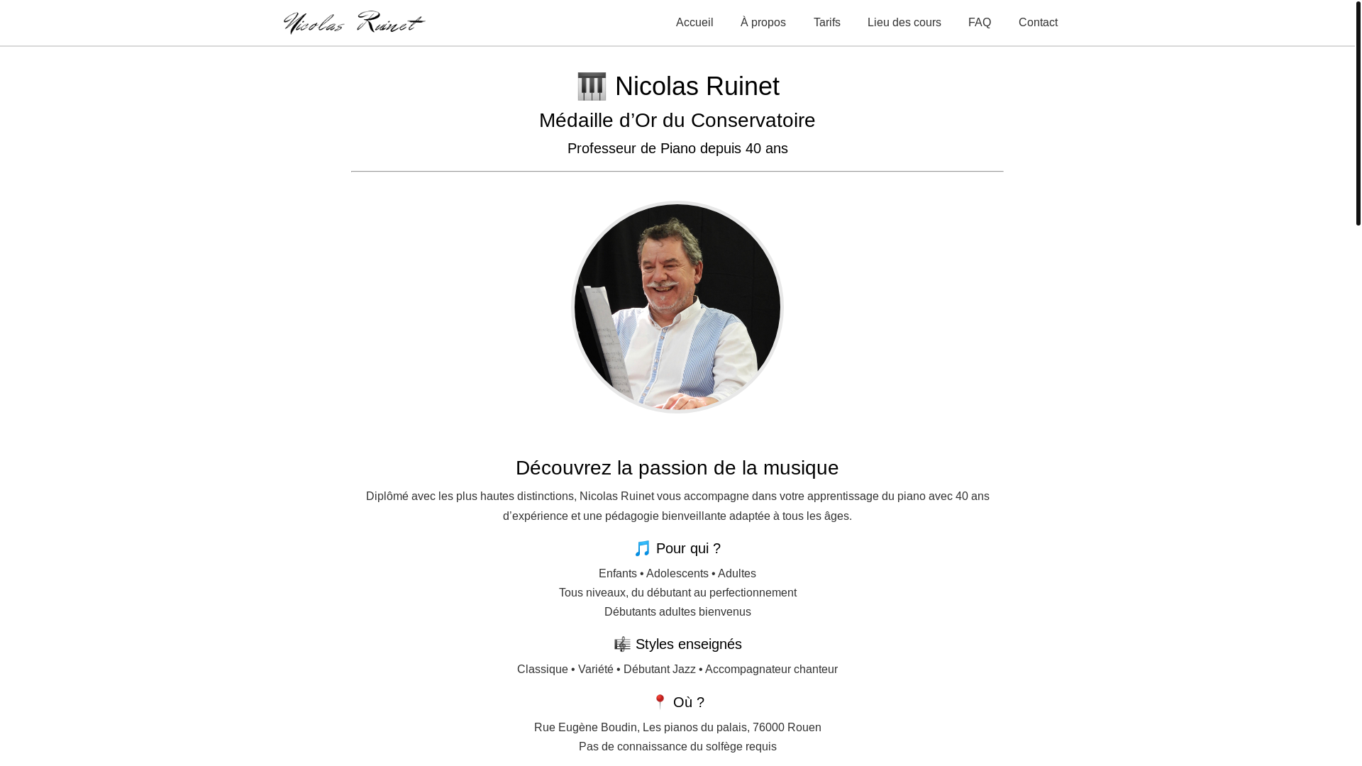 website screenshot of https://cours-piano-rouen.fr/