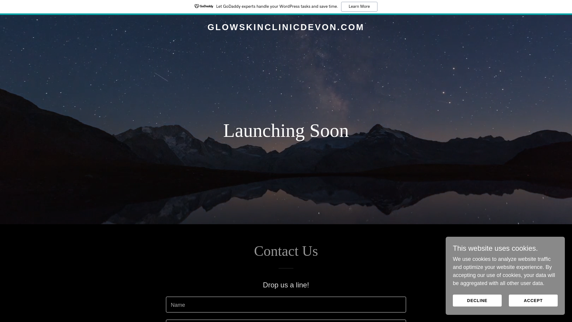 website screenshot of https://glowskinclinicdevon.com/