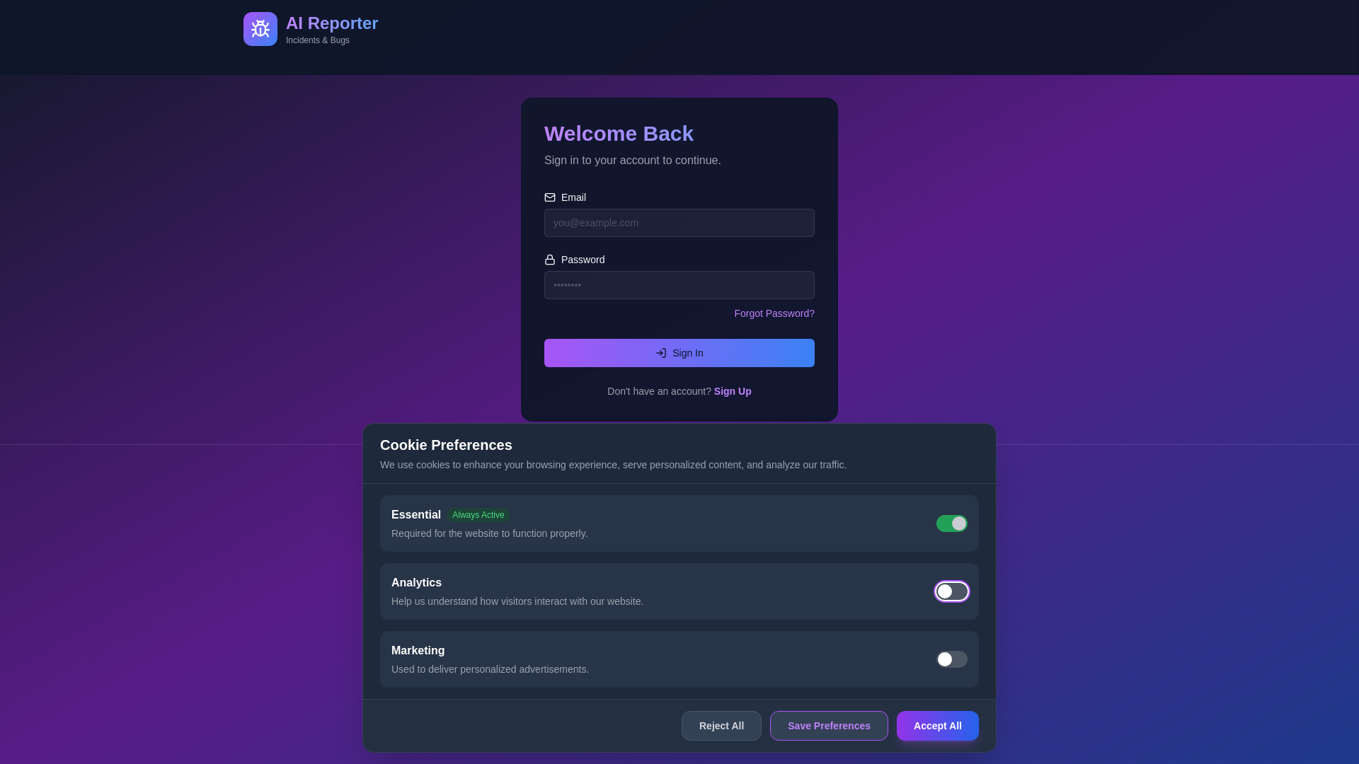 website screenshot of https://app-ai-tasker.pages.dev/