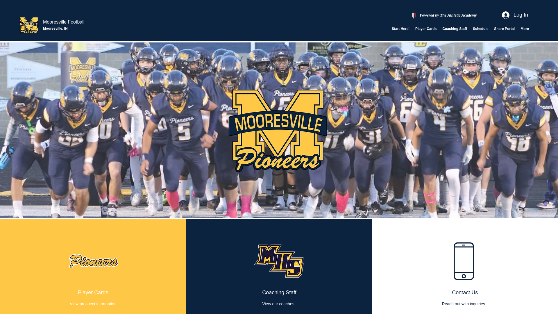 website screenshot of https://mhspioneersfootball.com/