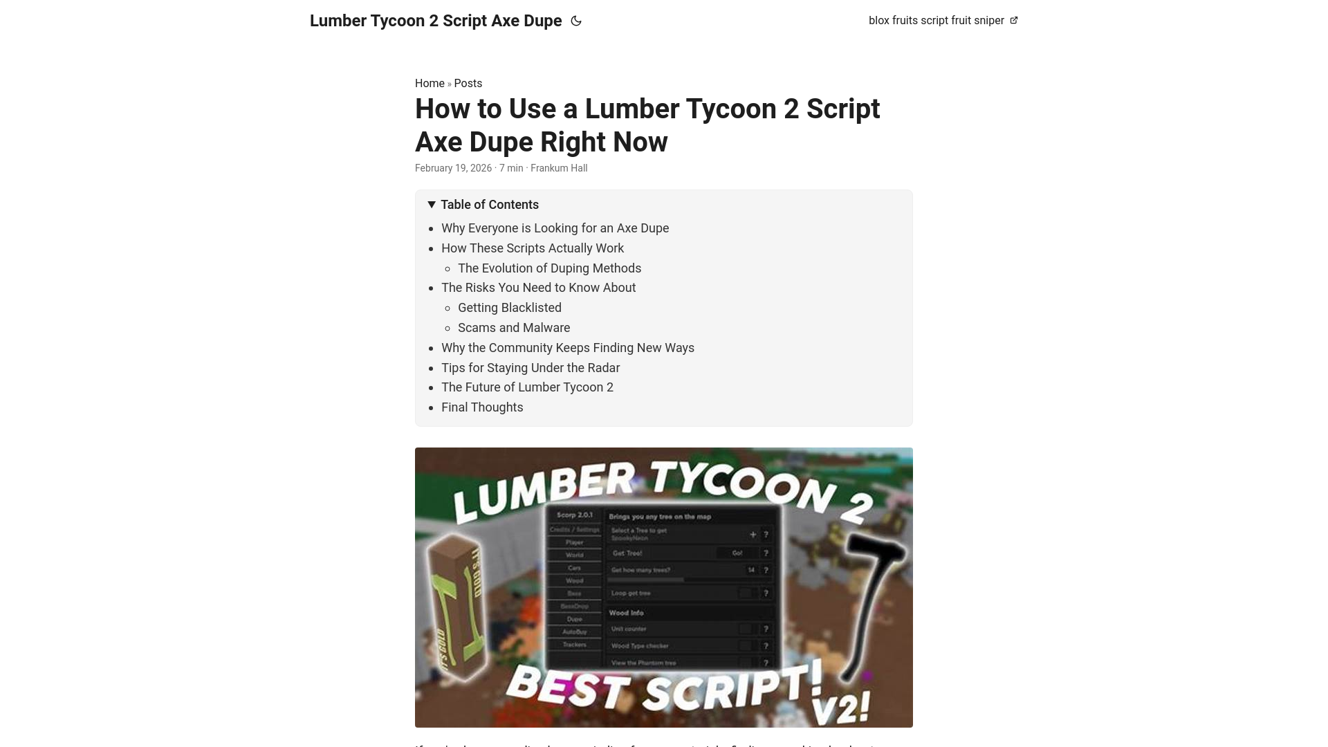 website screenshot of https://lumber-tycoon-2-script-axe-dupe.pages.dev/