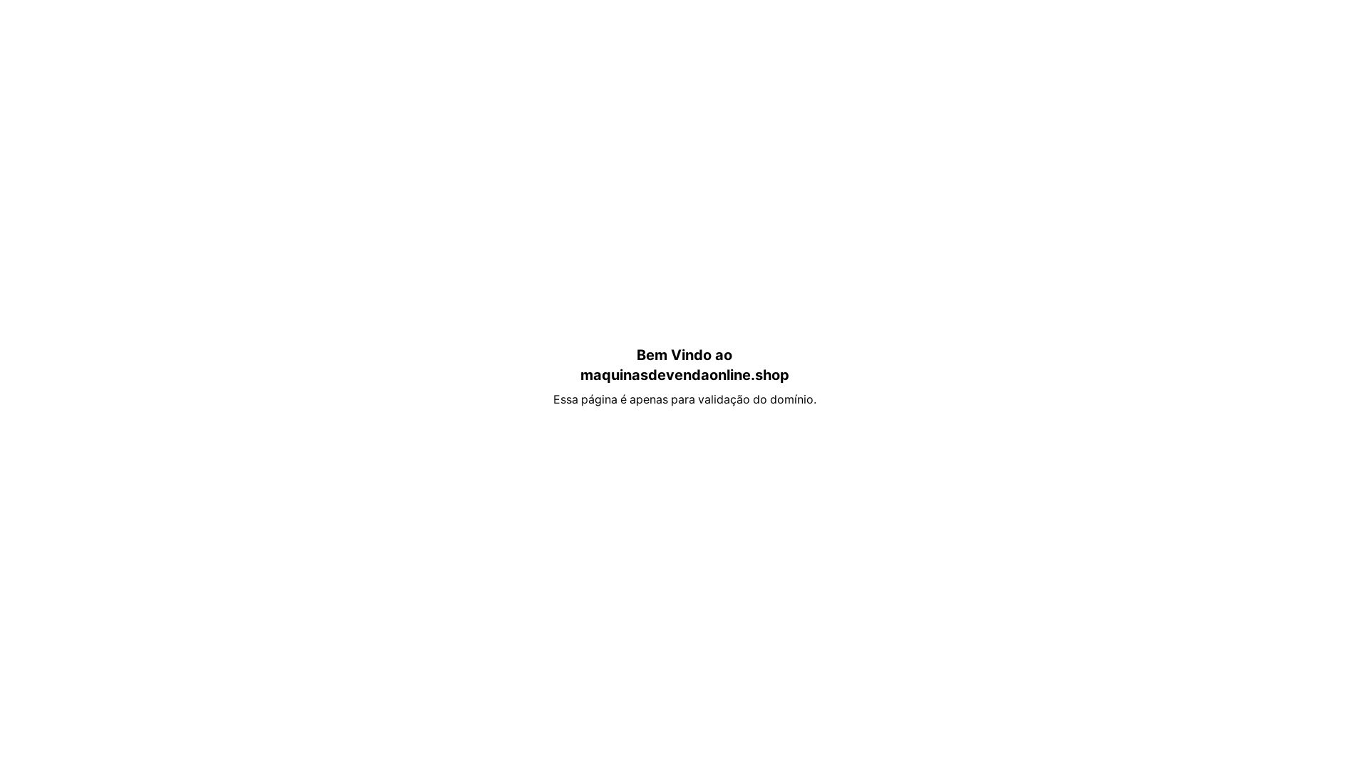 website screenshot of https://maquinasdevendaonline.shop/