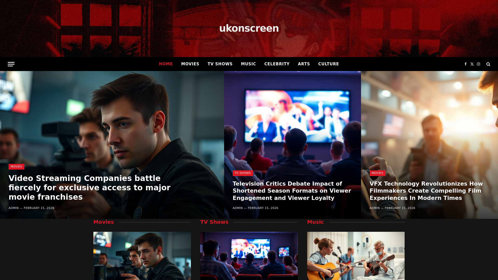 website screenshot of https://ukonscreen.co.uk/