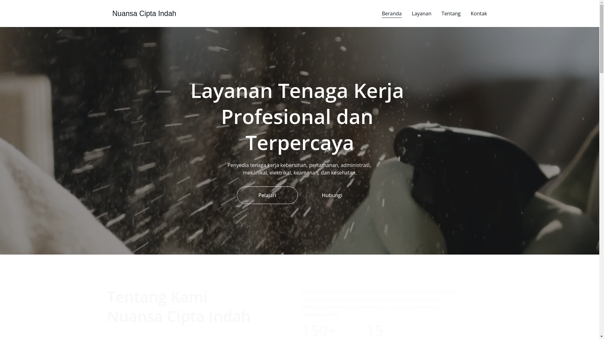 website screenshot of https://nuansaciptaindah.id/