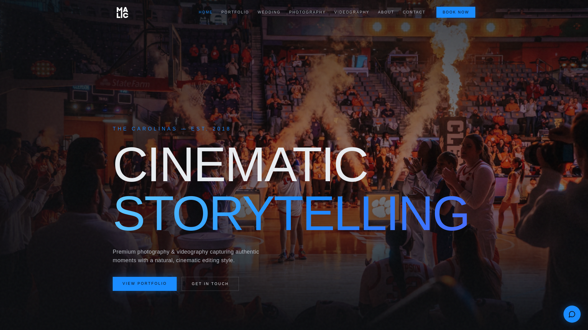 website screenshot of https://malicmedia.com/