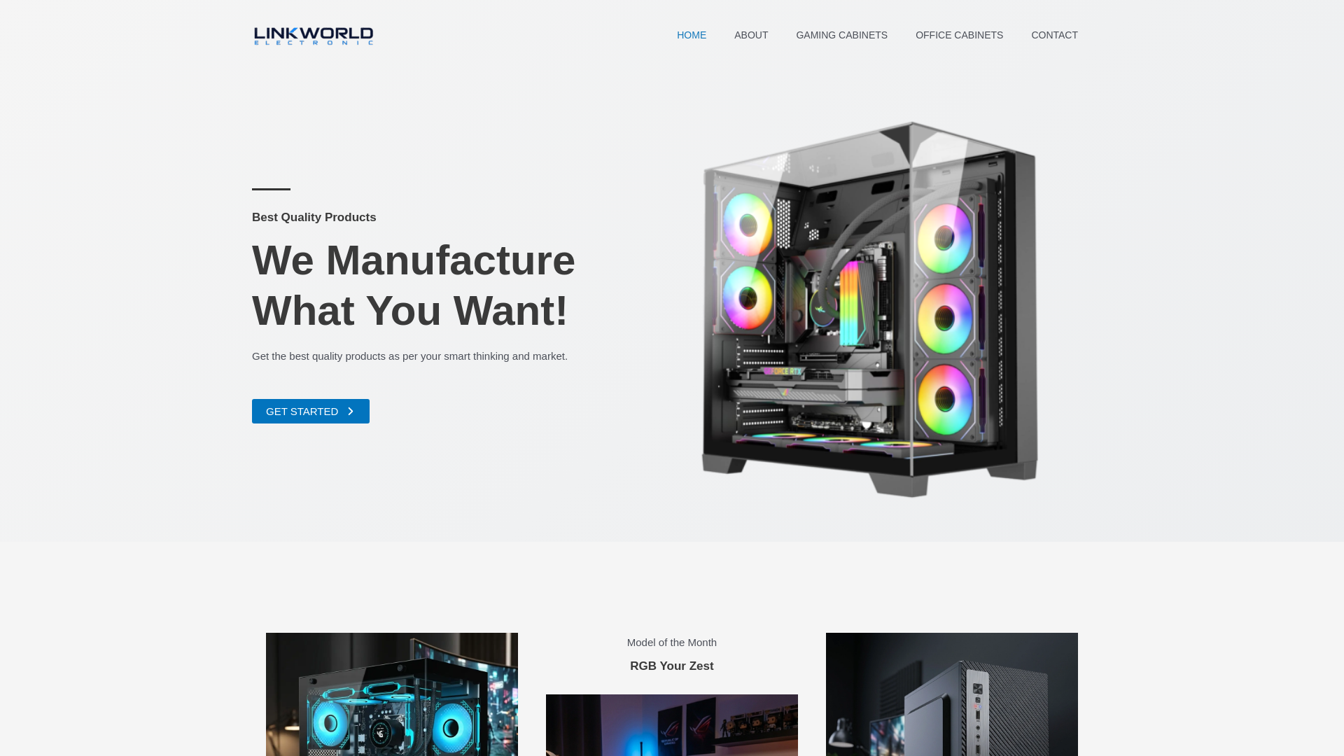 website screenshot of https://szlinkworldelectronic.com