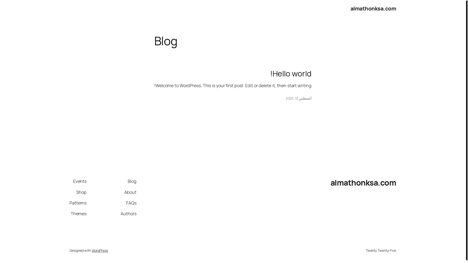 website screenshot of https://almathonksa.com/