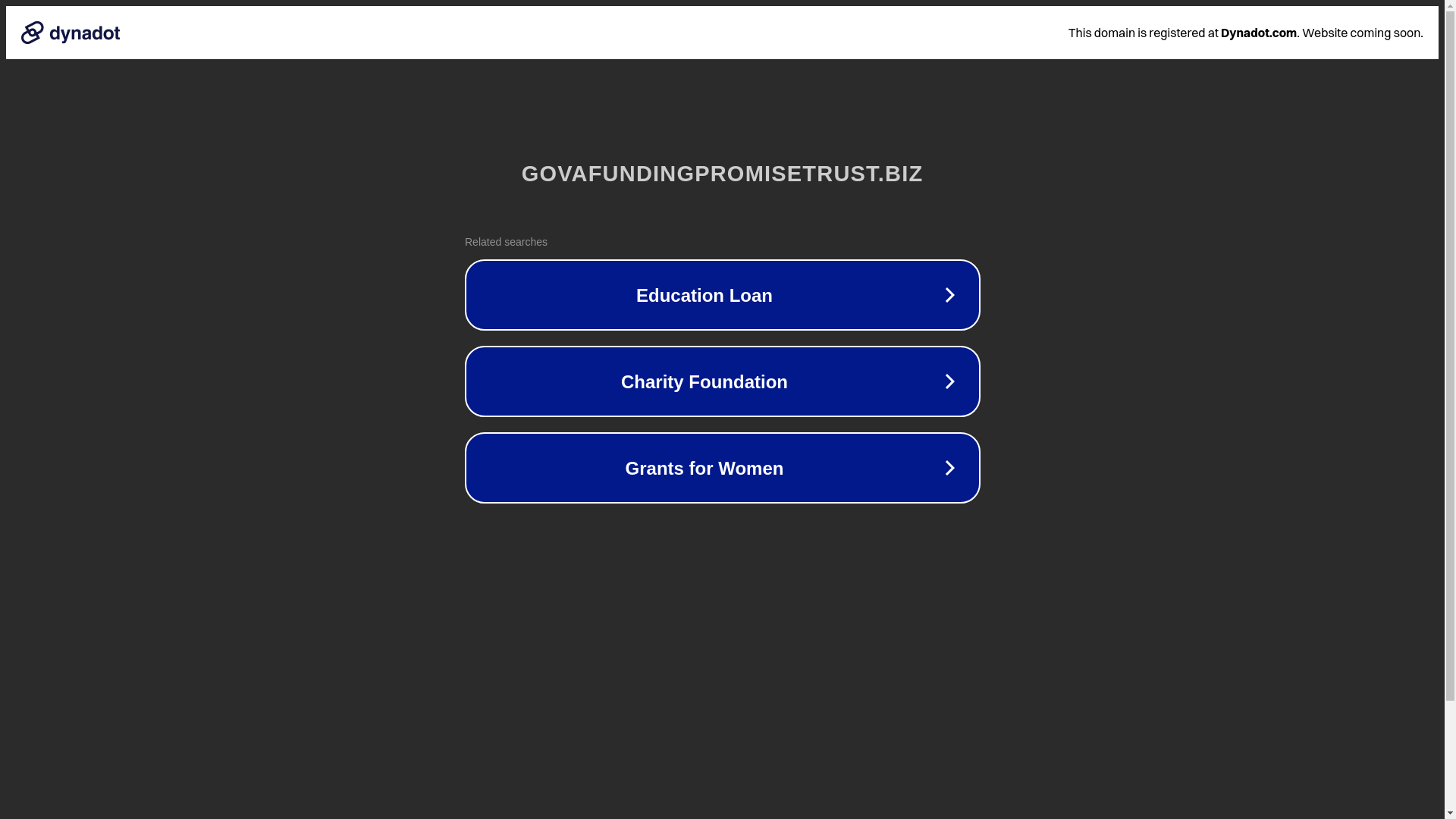 website screenshot of https://govafundingpromisetrust.biz/