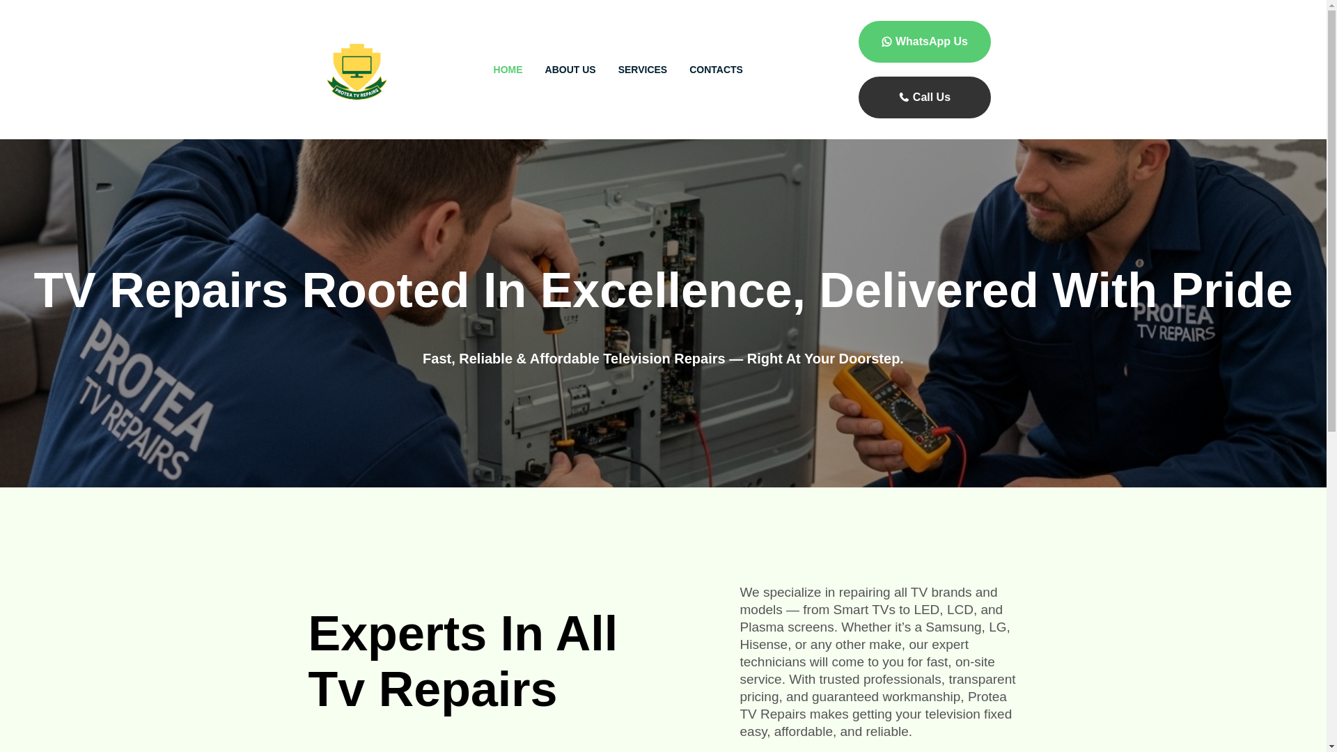 website screenshot of https://proteatvrepairs.co.za/