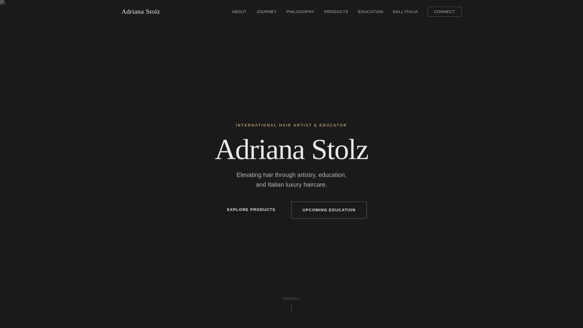 website screenshot of https://adriana-stolz.pages.dev/