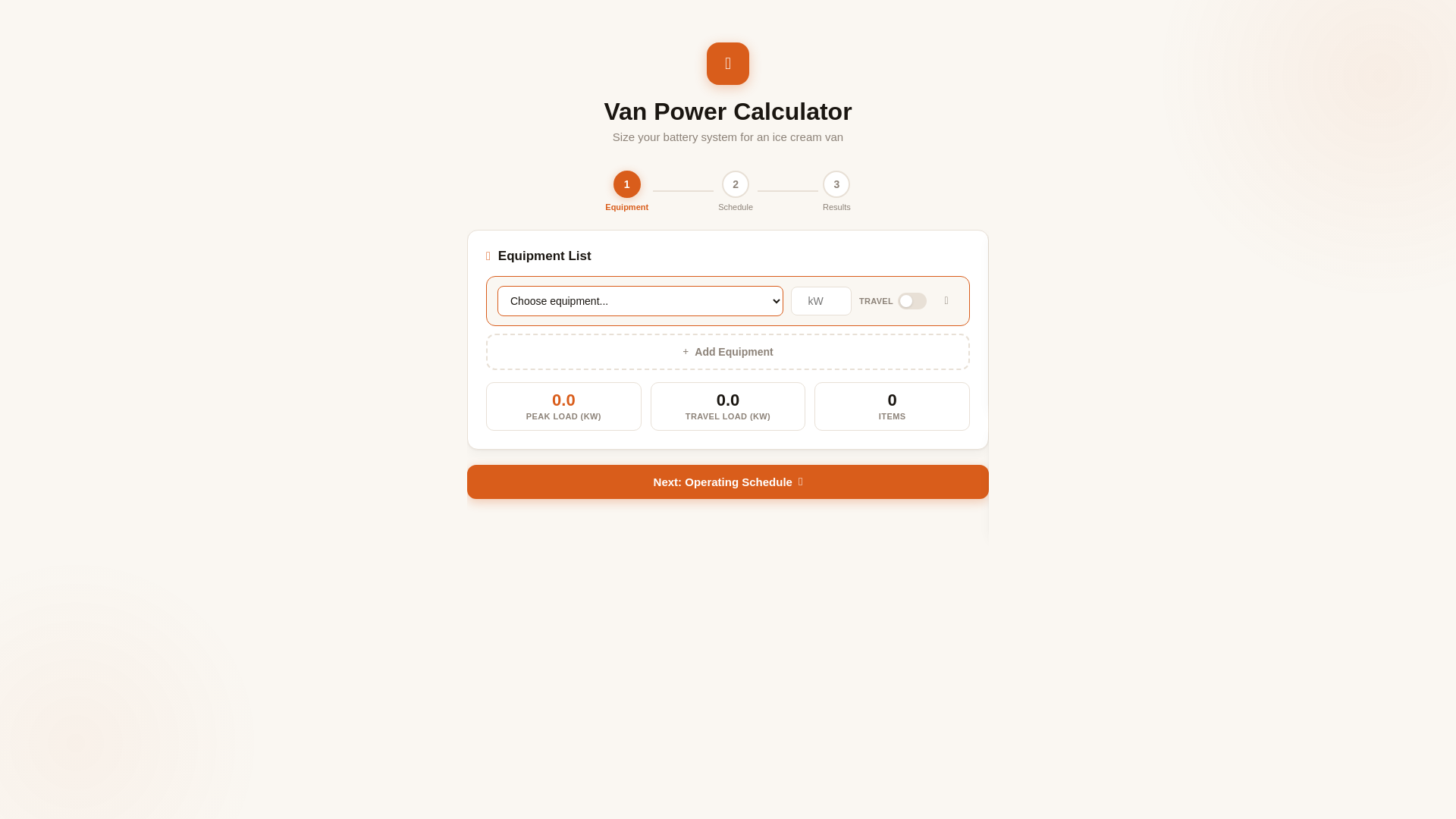 website screenshot of https://ice-van-caluclator.pages.dev/