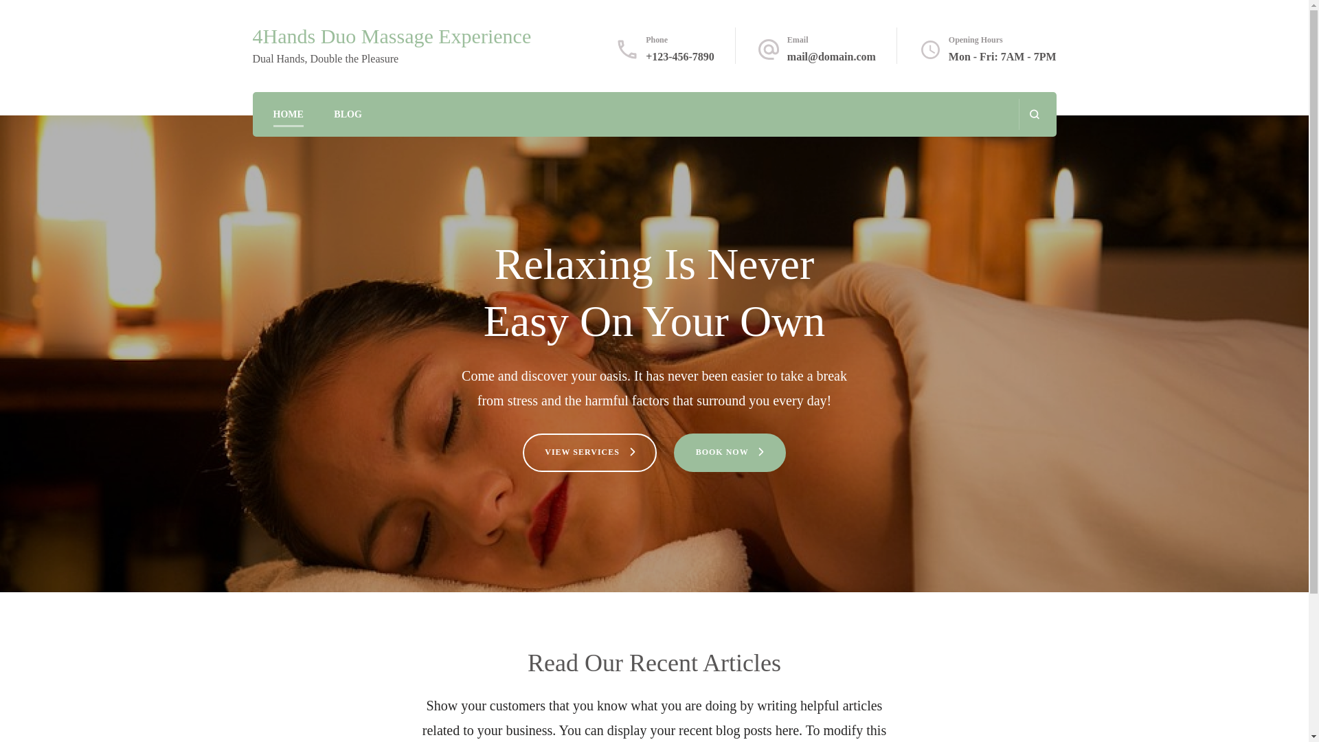 website screenshot of https://4hands.com.cy/