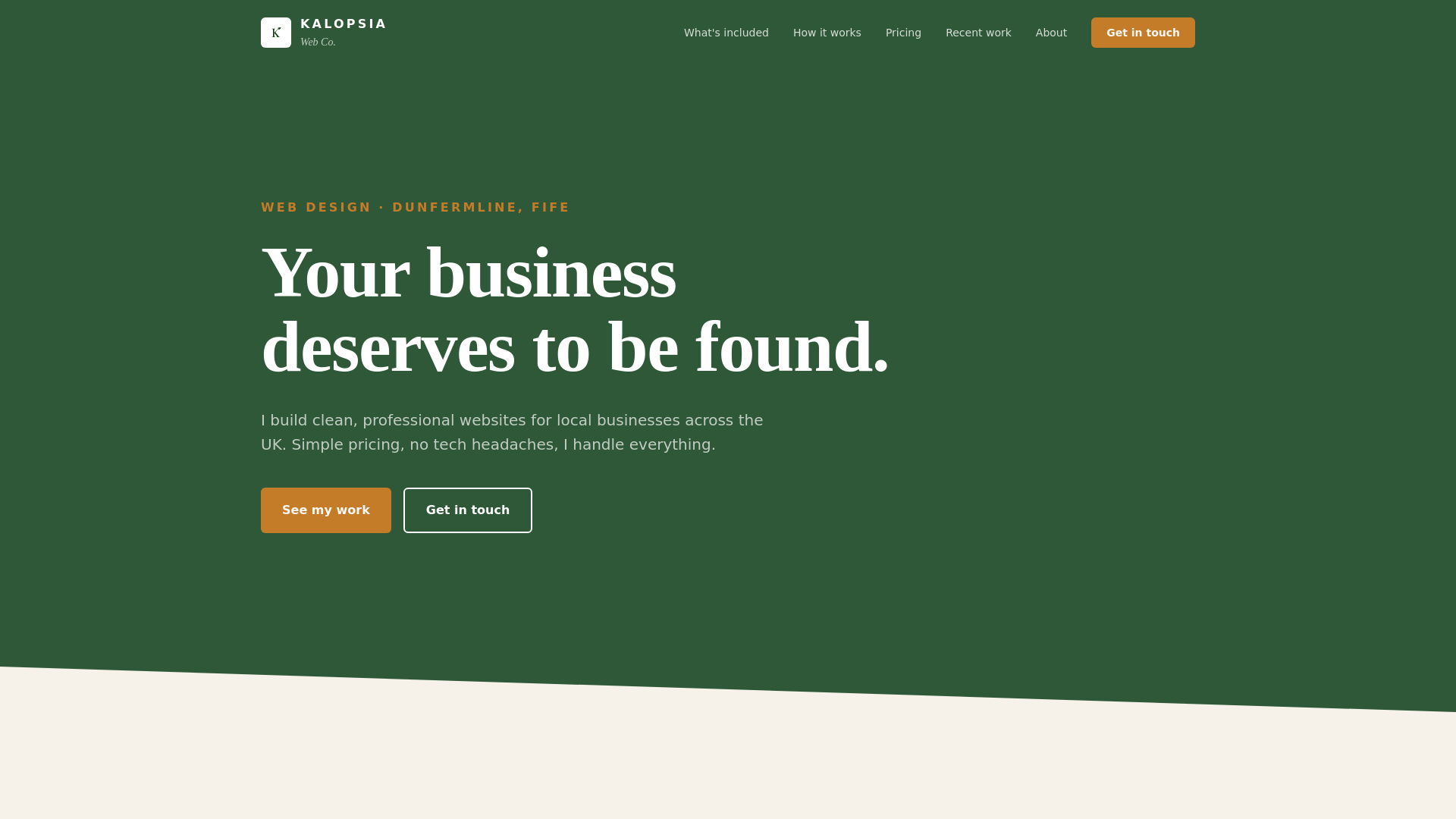 website screenshot of https://kalopsiaweb.co/