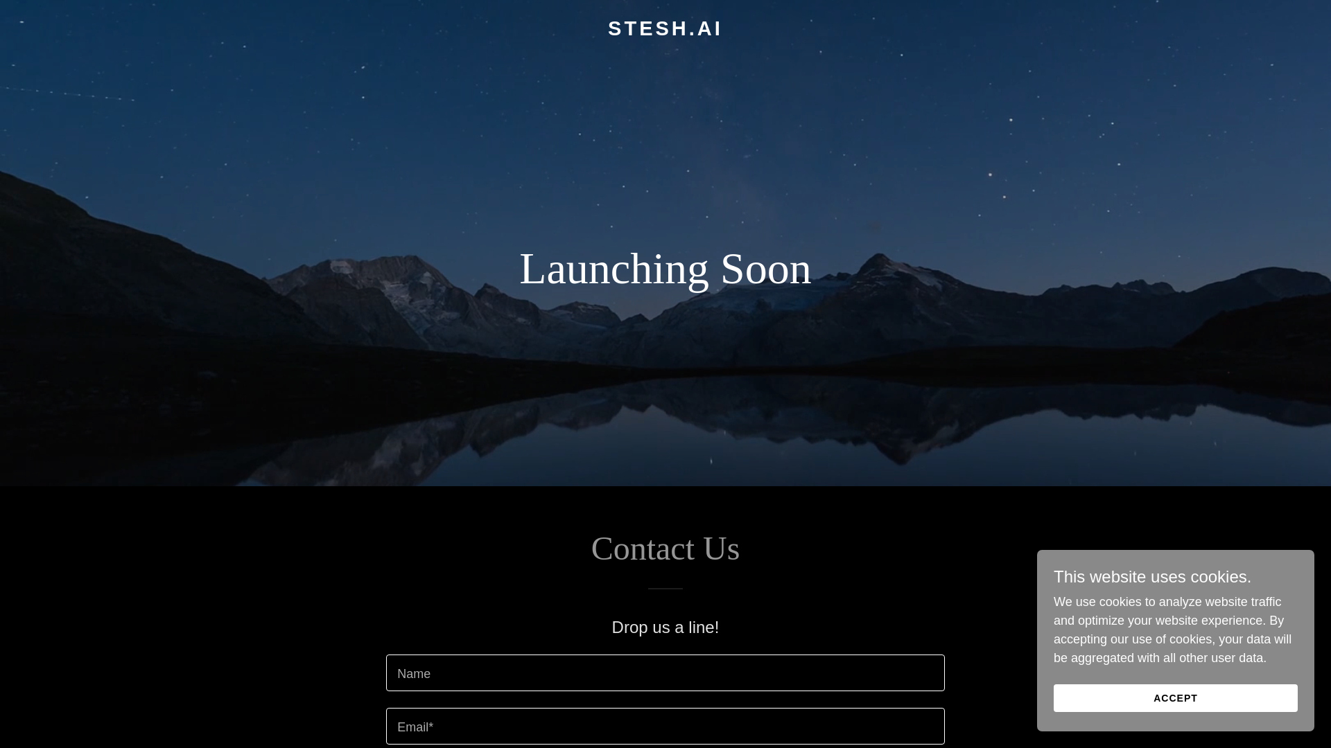website screenshot of https://stesh.ai/