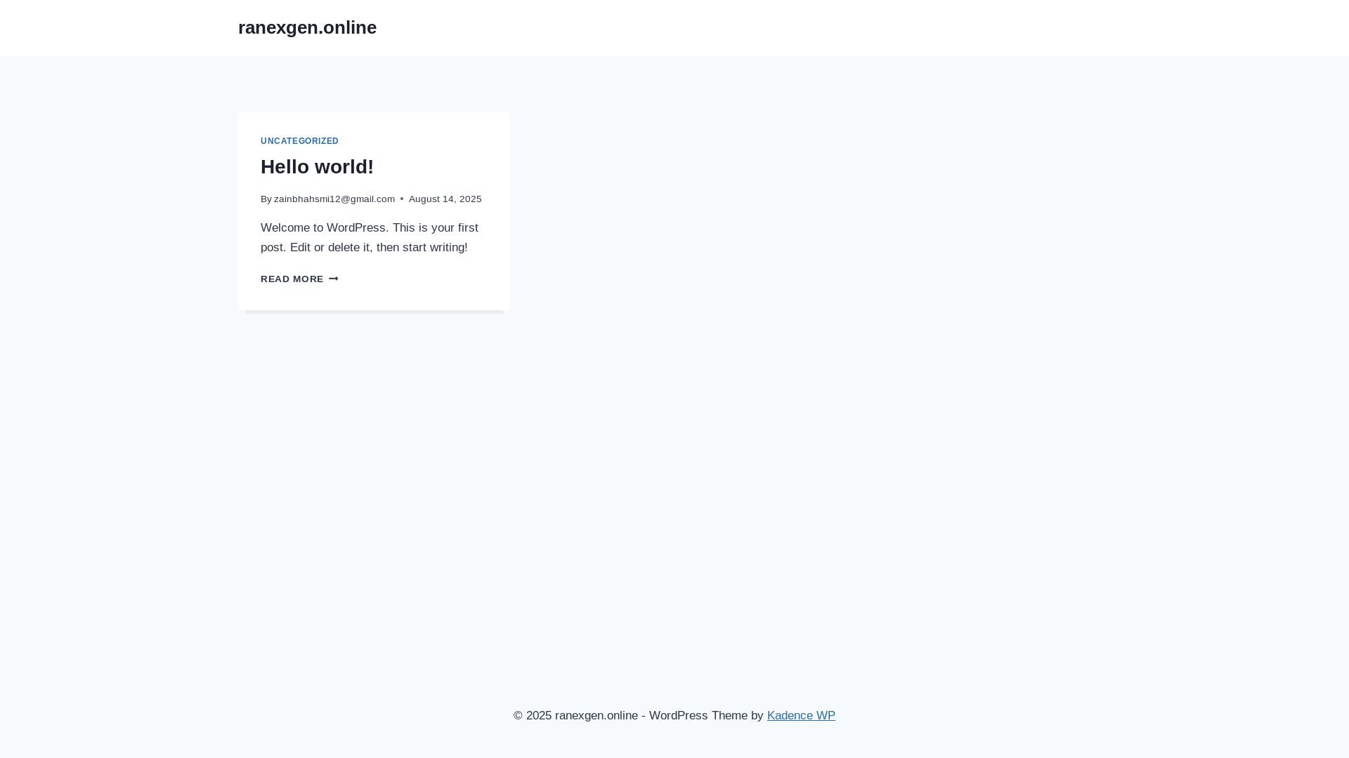 website screenshot of https://ranexgen.online/