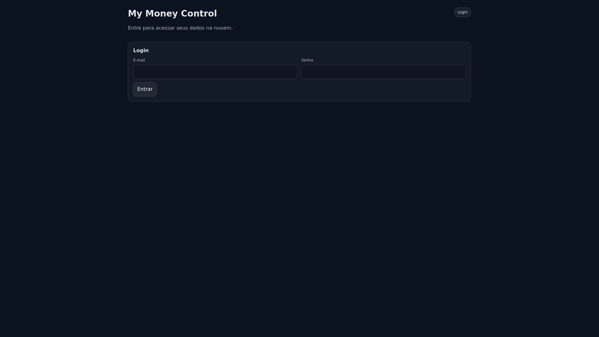 website screenshot of https://my-money-control-v2.pages.dev/
