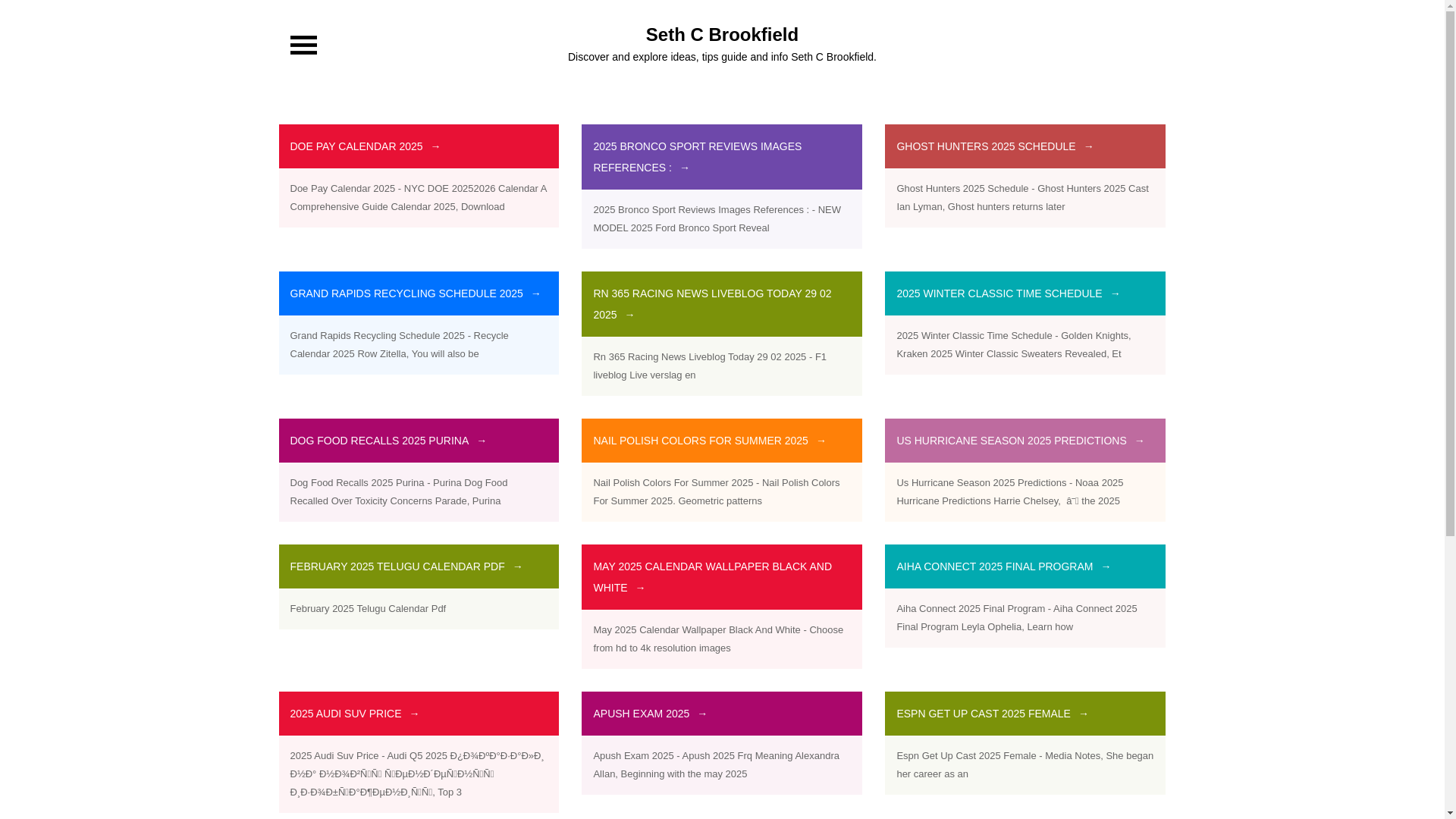 website screenshot of https://sethcbrookfield.pages.dev/