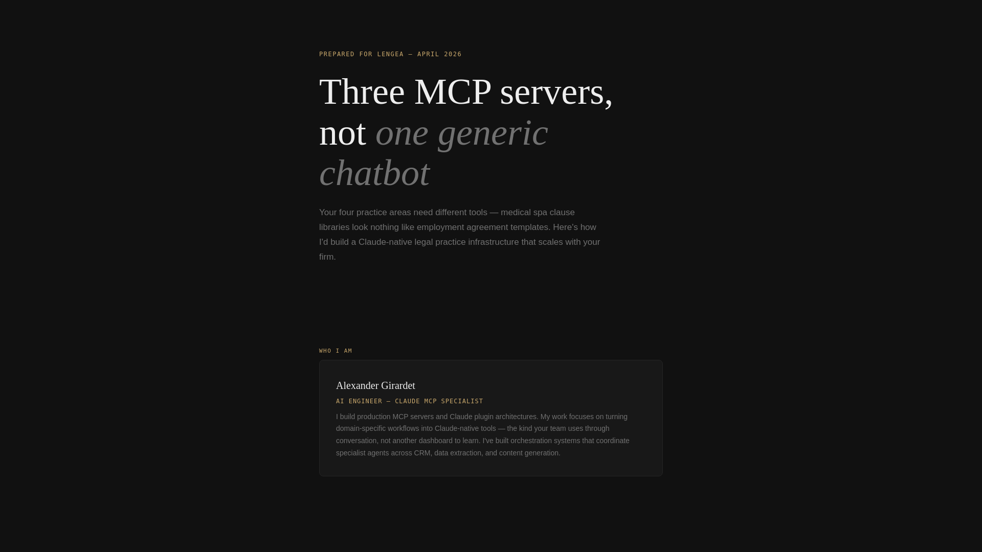 website screenshot of https://lengea-legal-mcp.pages.dev/