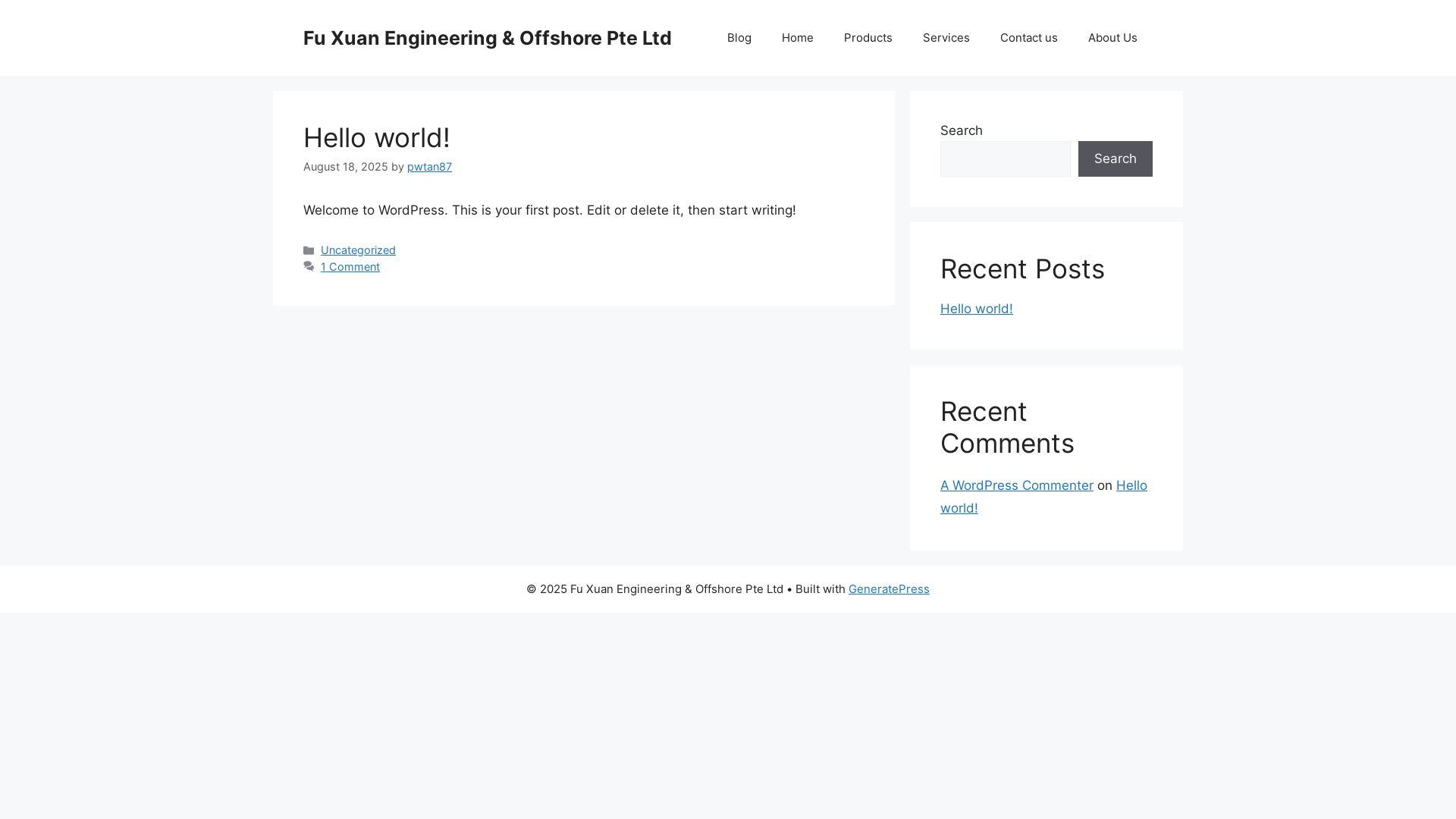 website screenshot of https://fuxuan.com.sg/