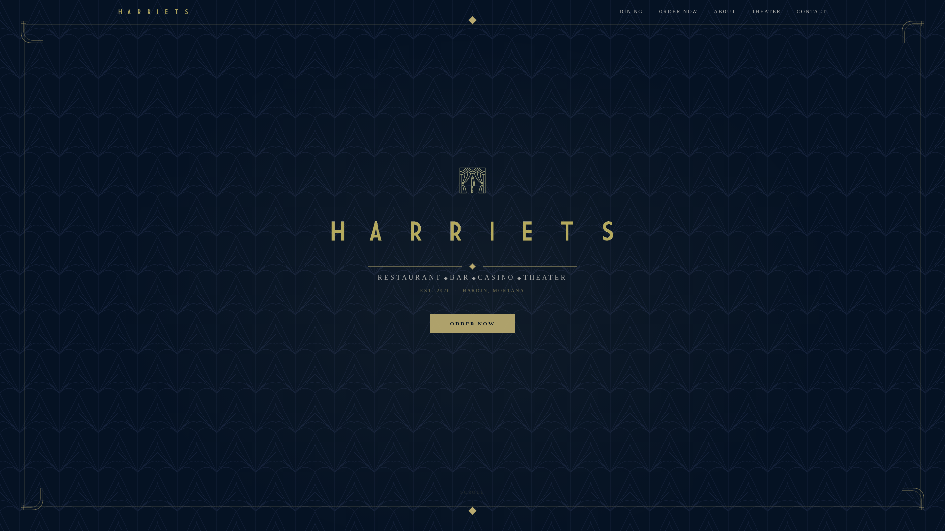 website screenshot of https://harrietshardin.com