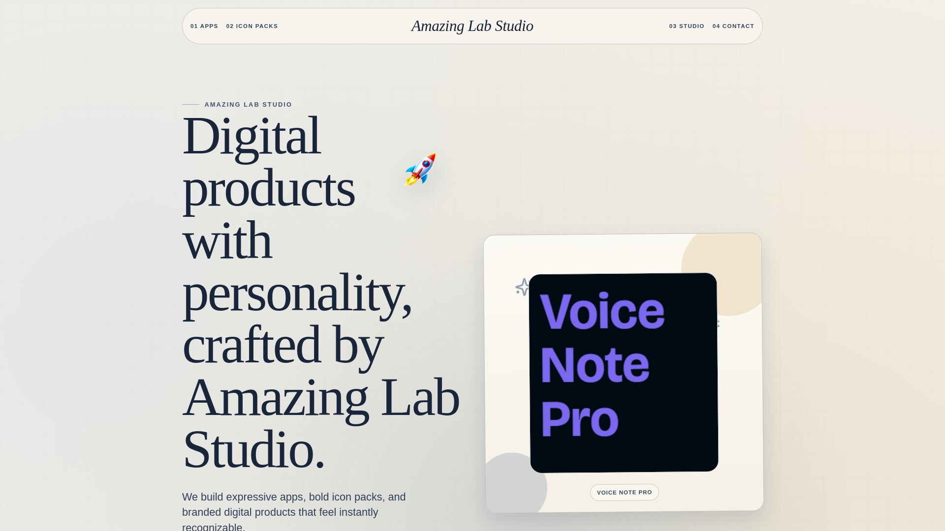 website screenshot of https://amazinglabstudio.pages.dev/