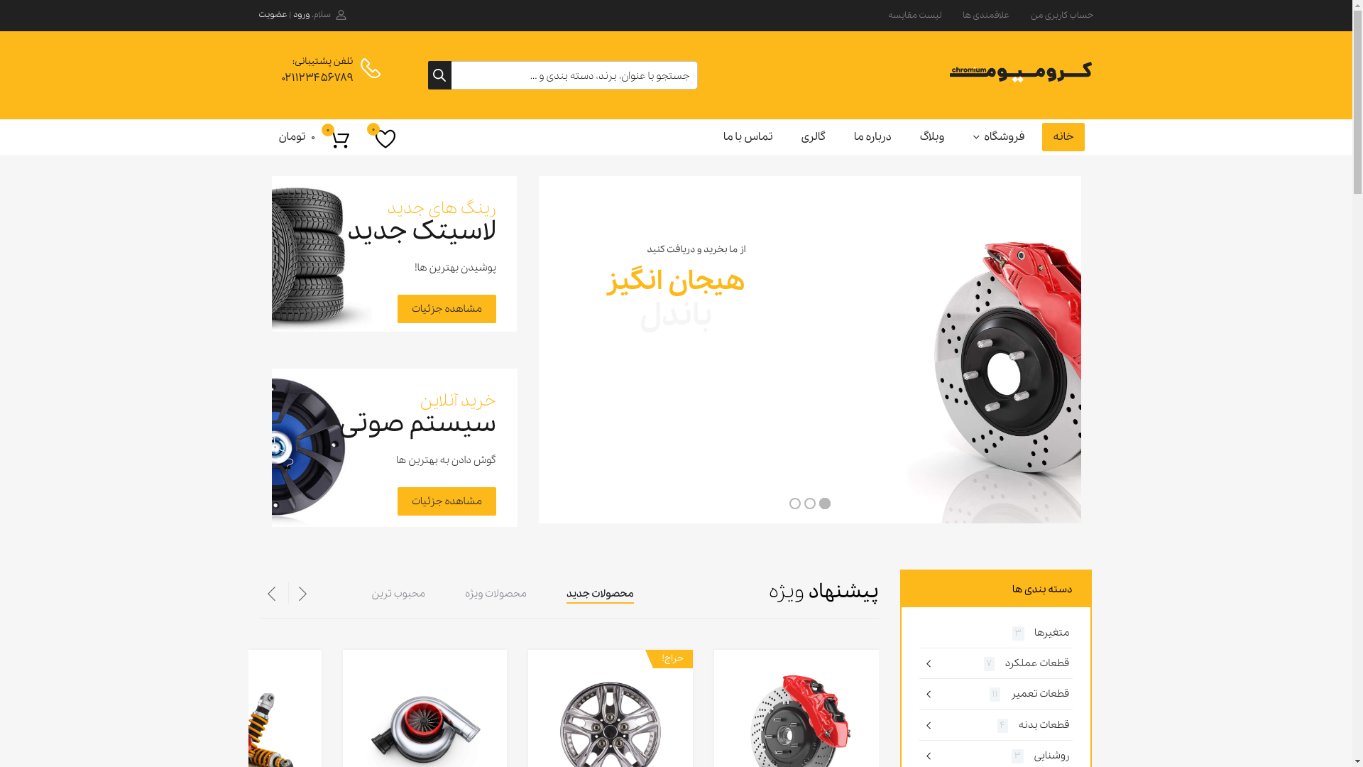 website screenshot of https://ptk2090.ir/