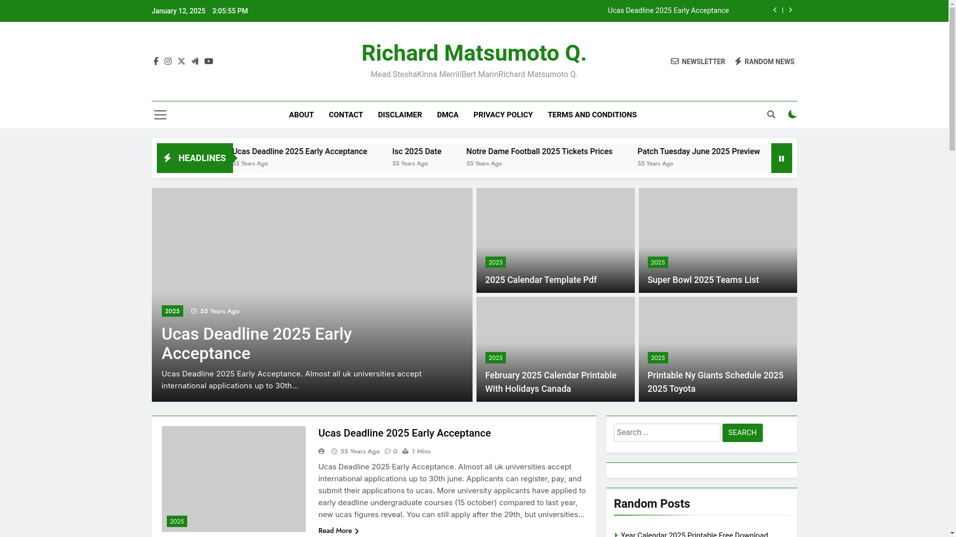 website screenshot of https://richardmatsumotoq.pages.dev/