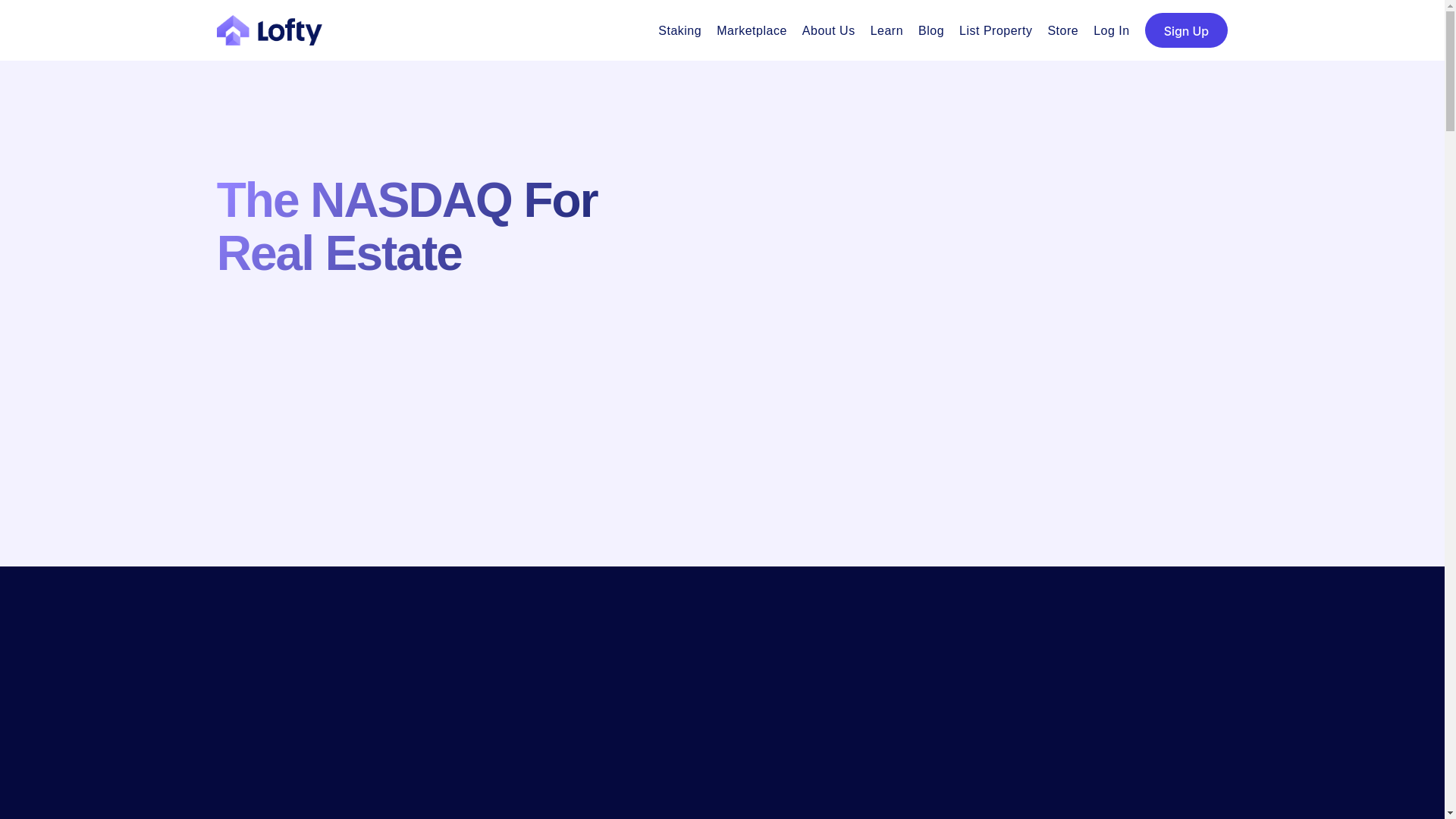 website screenshot of https://lofty.ai/