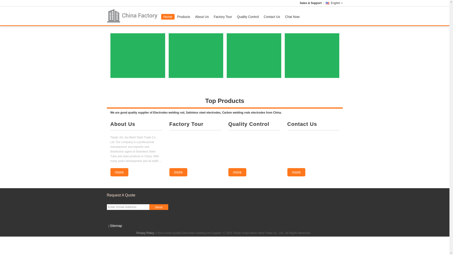 website screenshot of https://electrodesweldingrod.com/