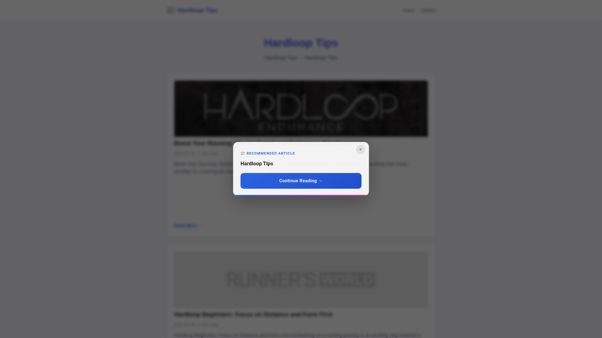 website screenshot of https://hardloop-tips.pages.dev/