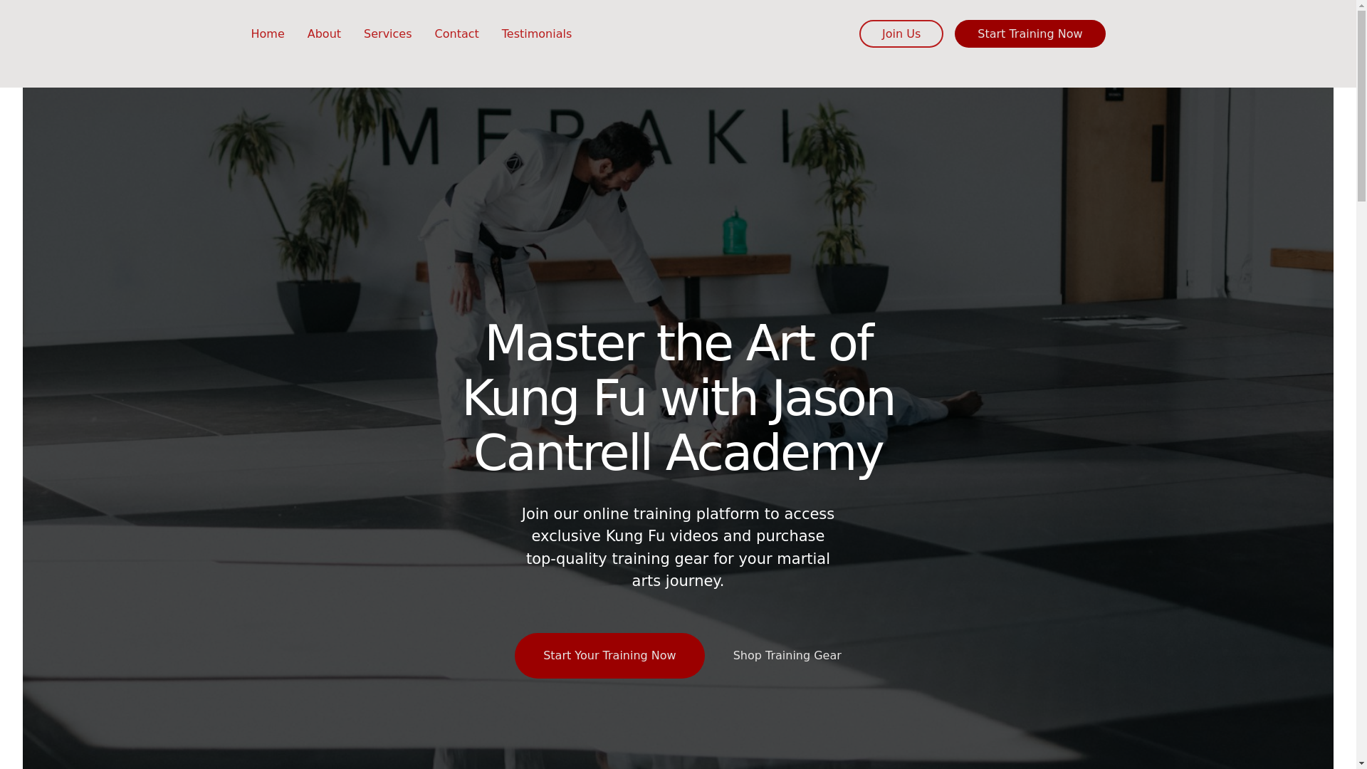 website screenshot of https://sifujasoncantrell.com/