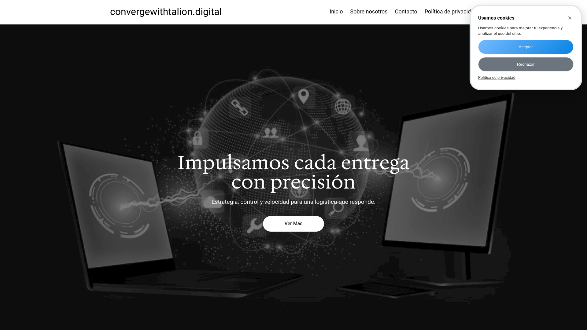 website screenshot of https://convergewithtalion.digital