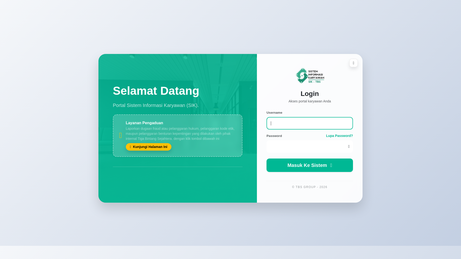 website screenshot of https://tbsejahtera.com
