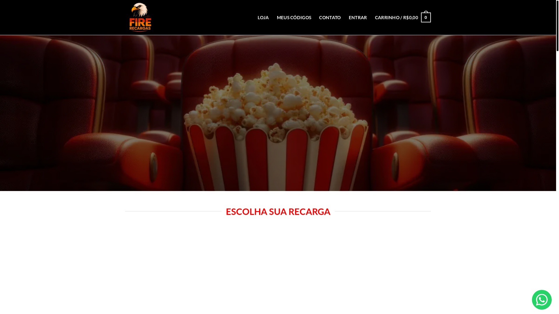 website screenshot of https://recargascinema.site/