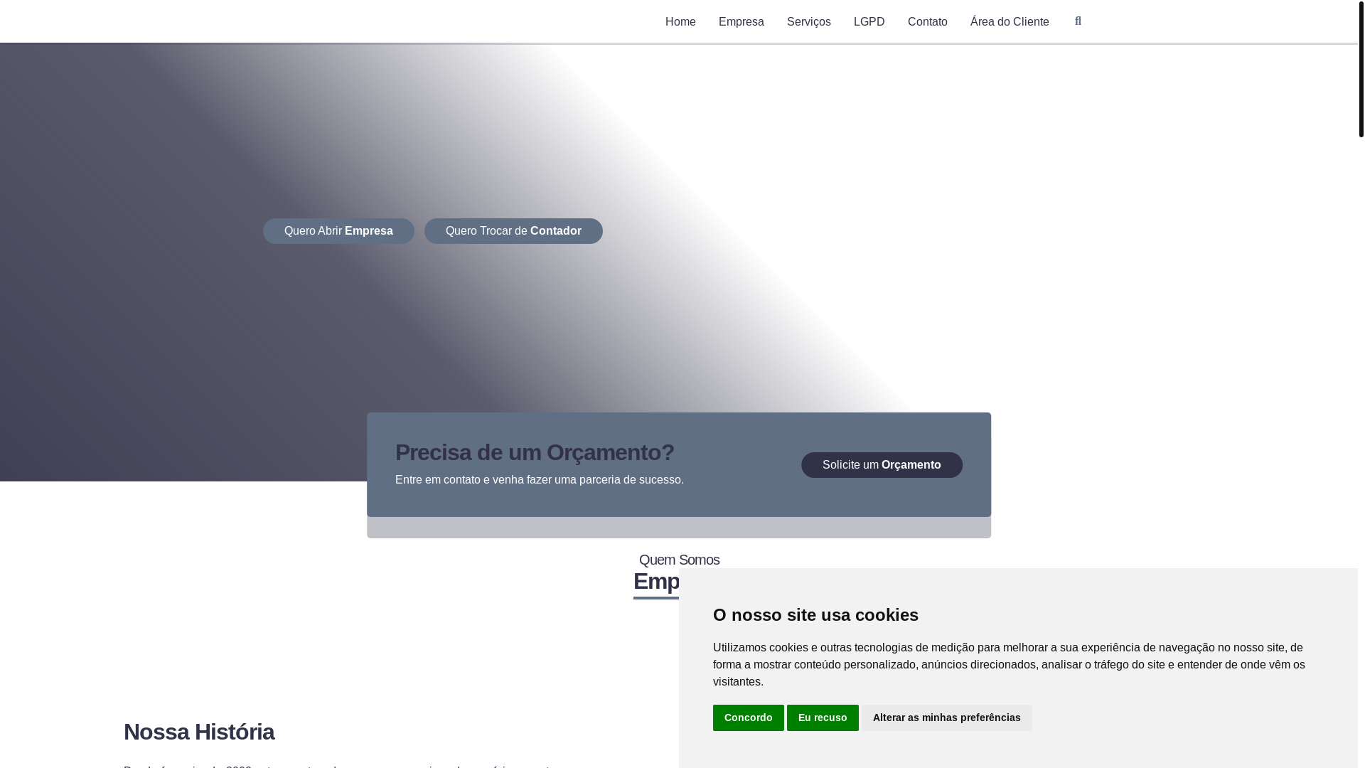 website screenshot of https://orientecontabilidade.shop/