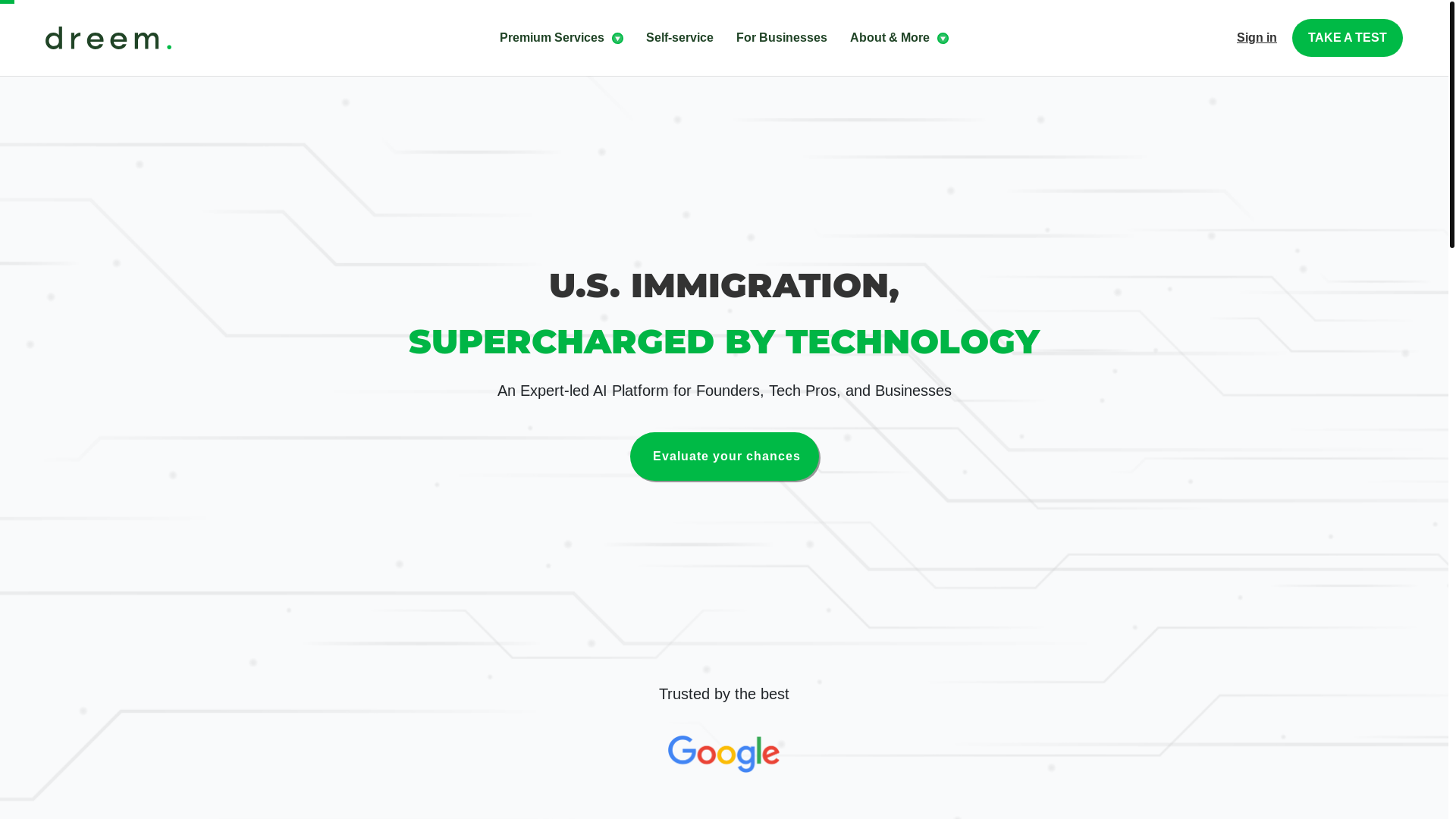 website screenshot of https://smartdreem.com/