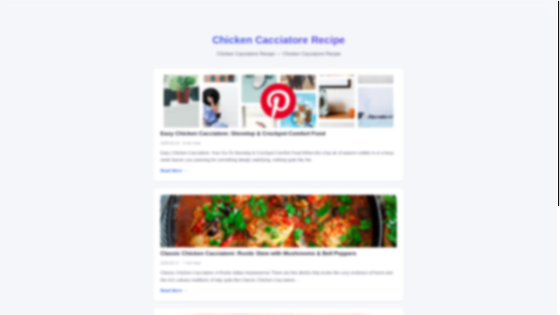 website screenshot of https://chicken-cacciatore-recipe.pages.dev/