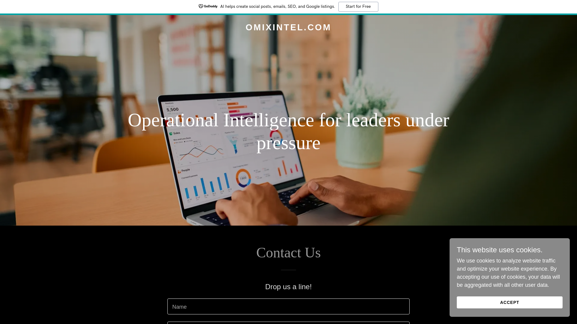website screenshot of https://omixintel.com/
