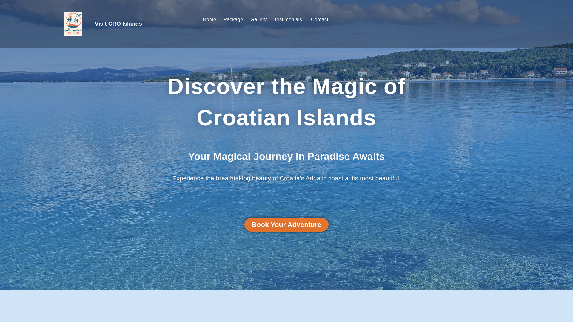 website screenshot of https://visitcroislands.com/