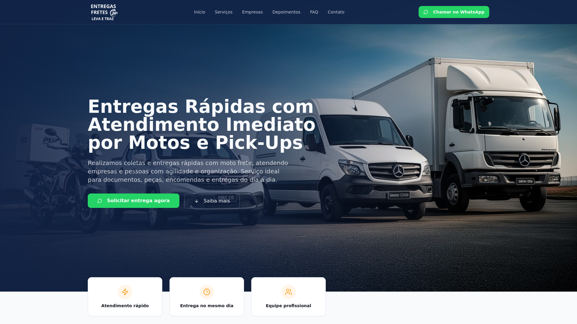 website screenshot of https://rptransportespiracicaba.com.br/