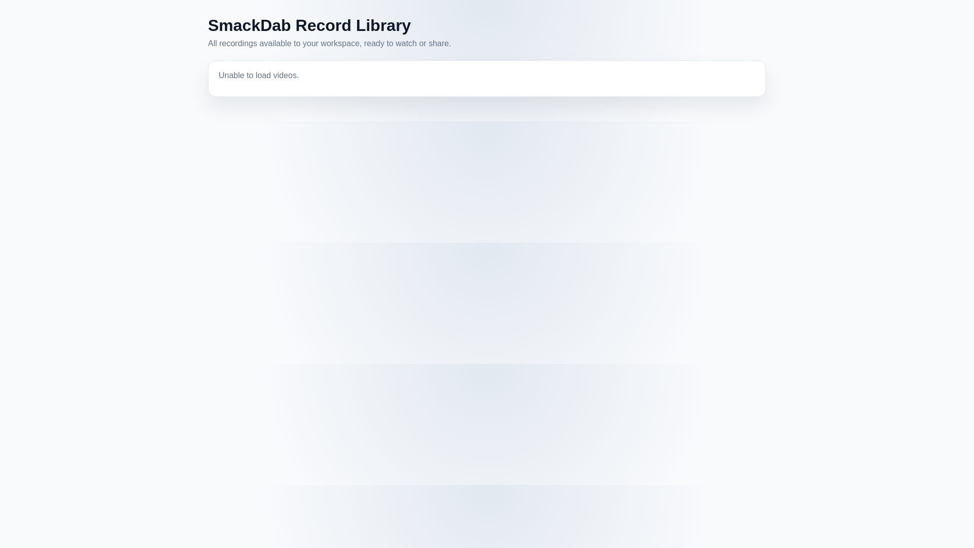 website screenshot of https://smackdab-playback.pages.dev/