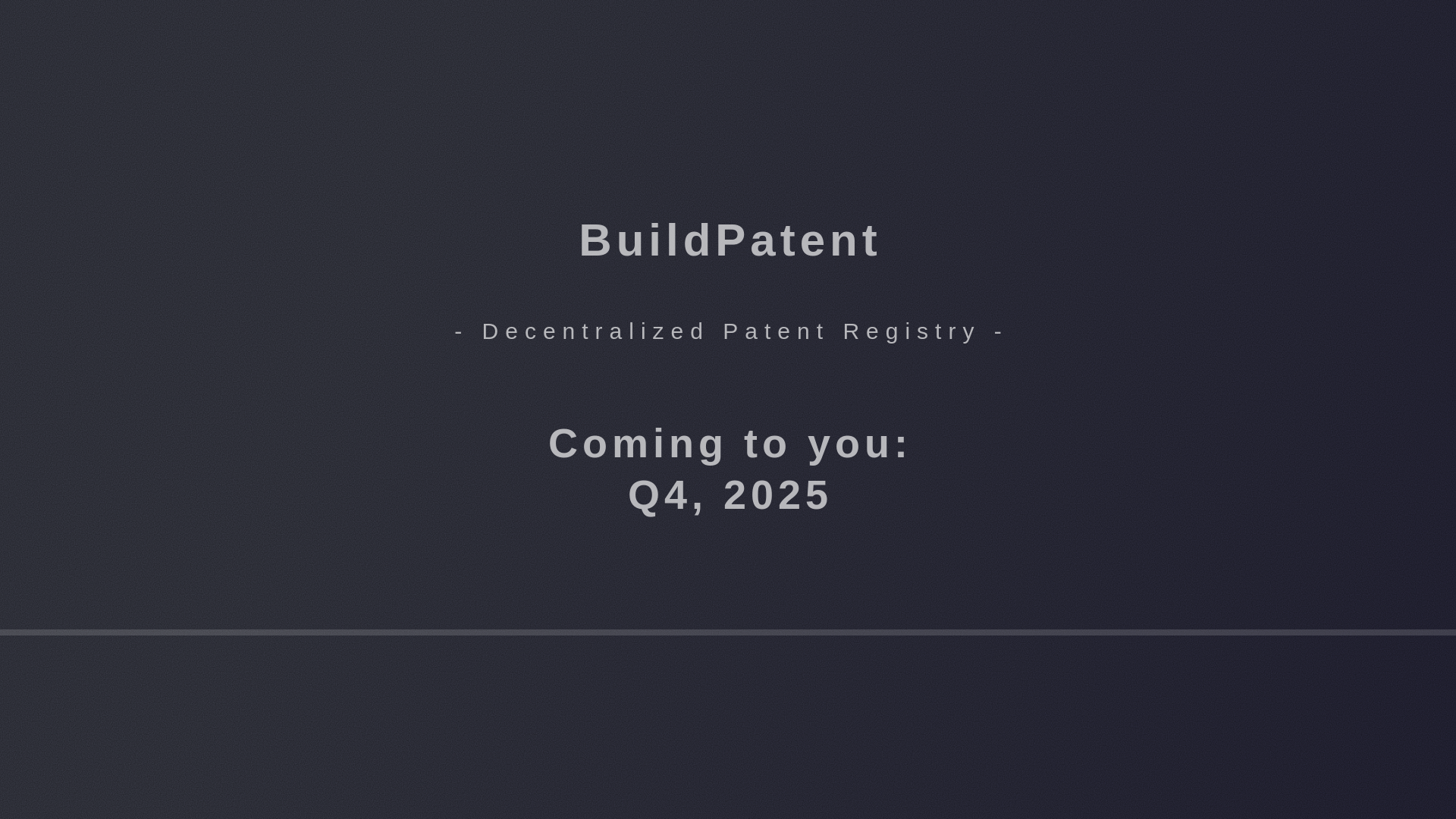 website screenshot of https://buildpatent.org/
