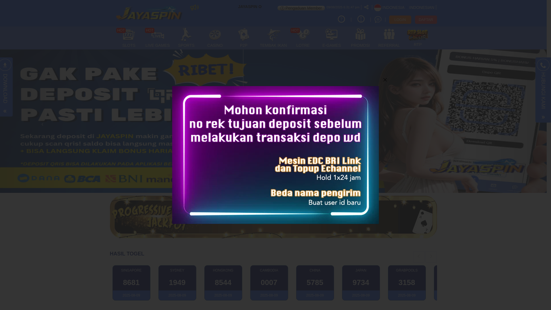 website screenshot of https://jayakiku.icu/