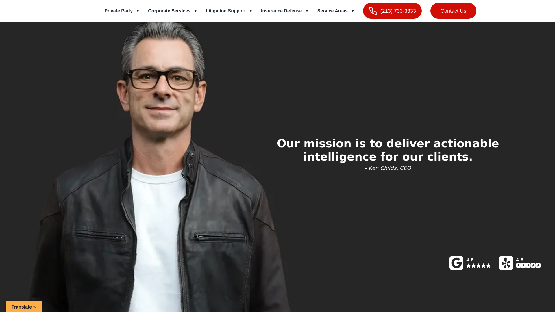 website screenshot of https://licensed-investigator.com/