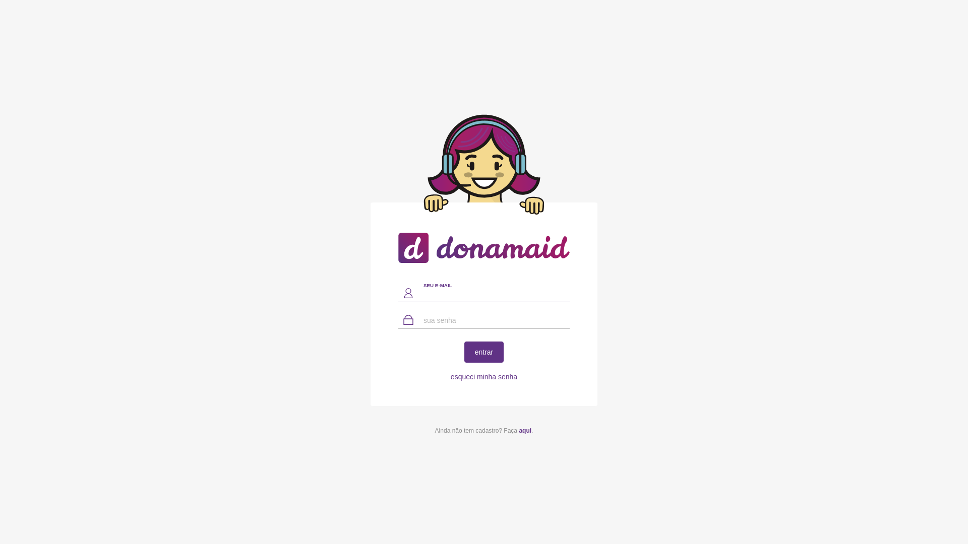 website screenshot of https://donamaid-cliente.pages.dev/