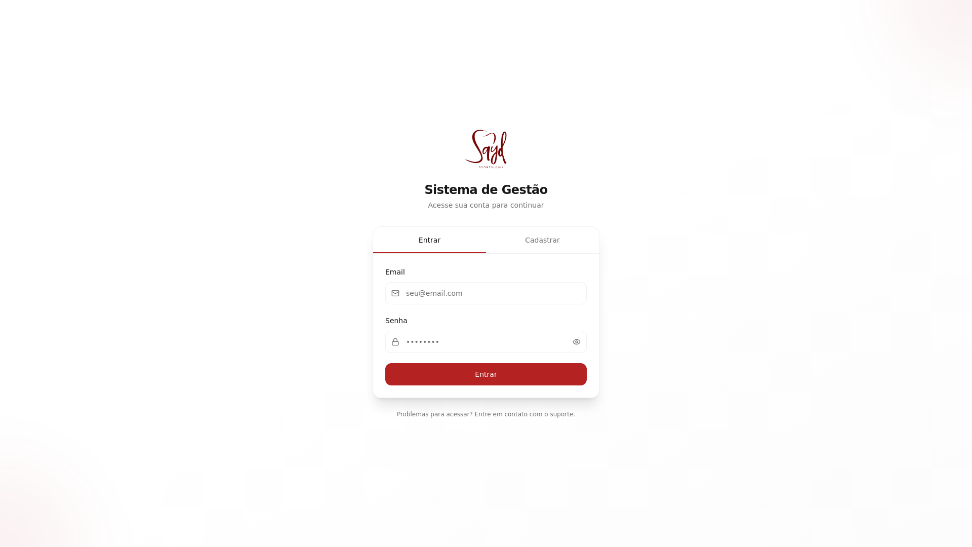 website screenshot of https://saydgestao.com.br