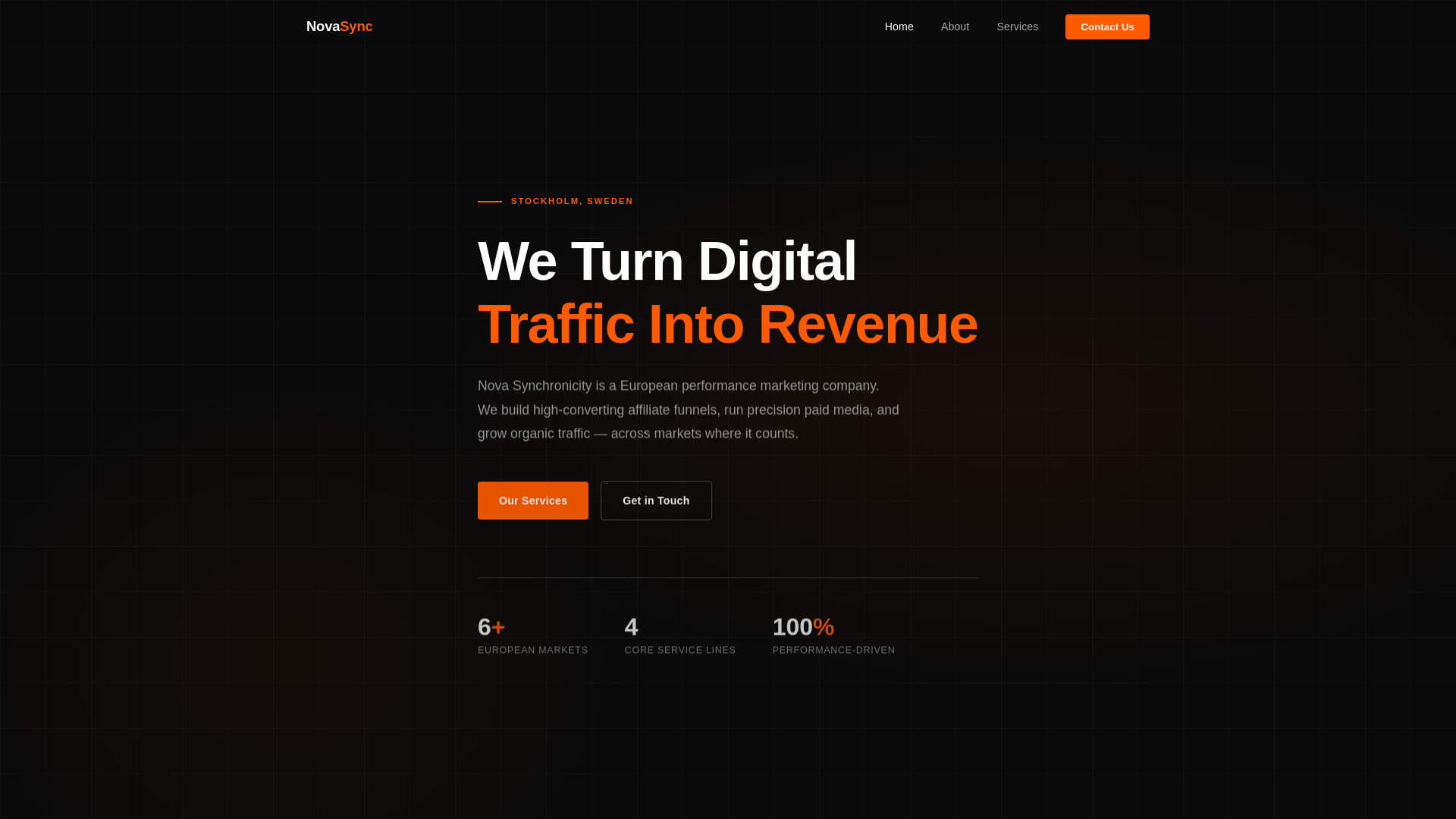 website screenshot of https://novasynchronicity.pages.dev/