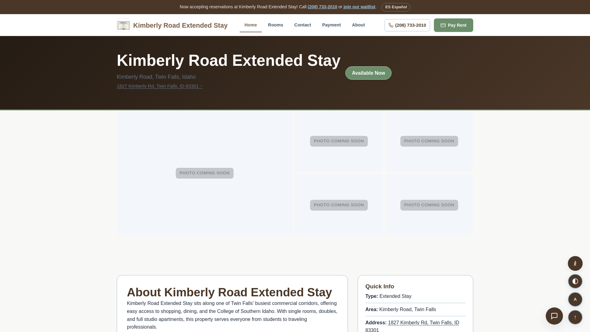 website screenshot of https://kimberlytf.com/