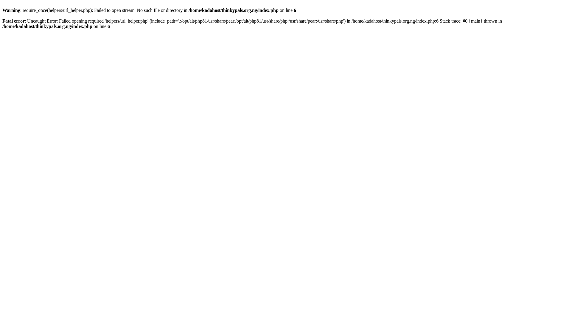 website screenshot of https://thinkypals.org.ng/