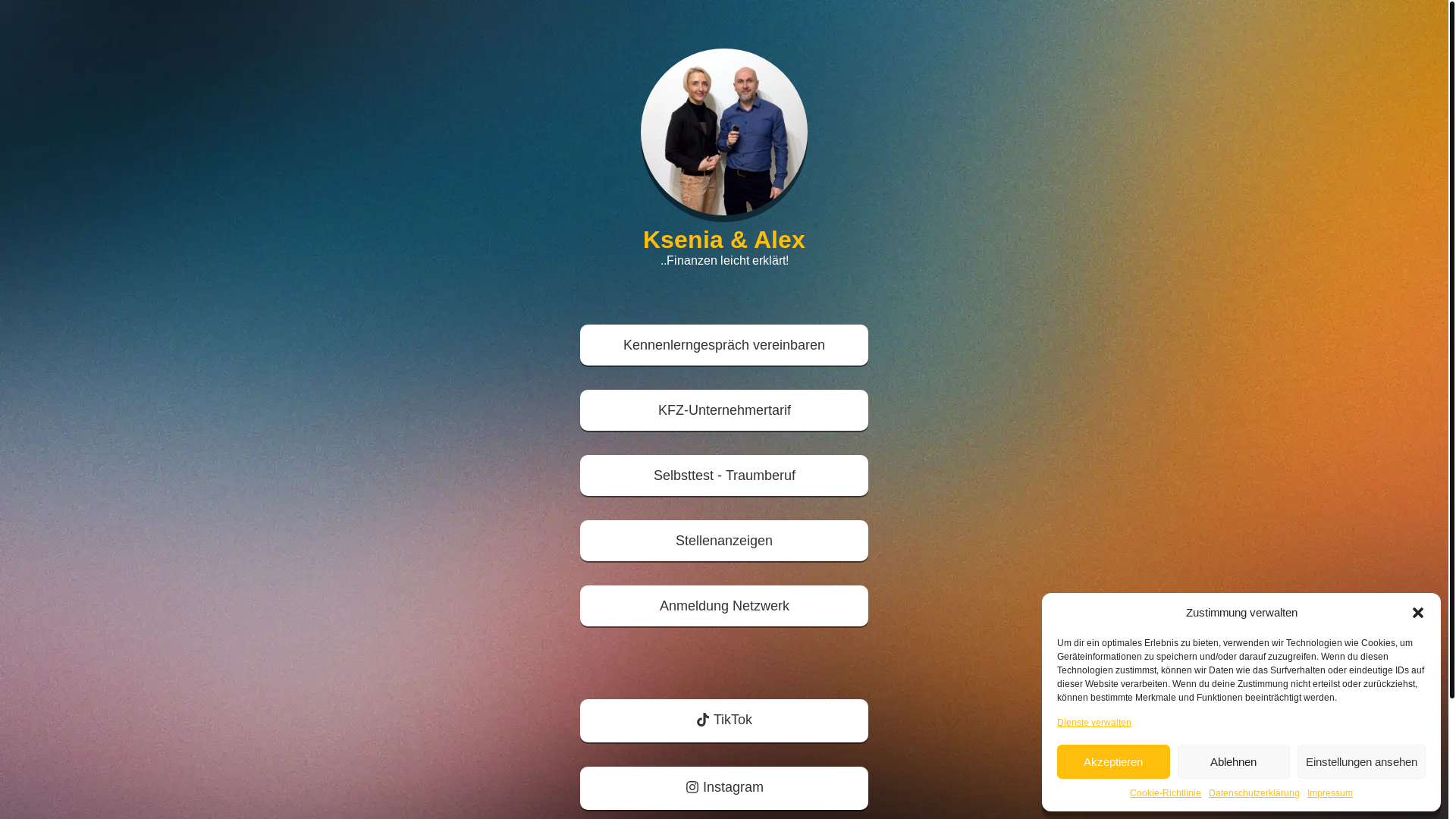 website screenshot of https://levelupfinanz.de/